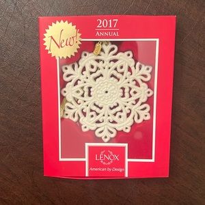 Lenox snowflake ornament